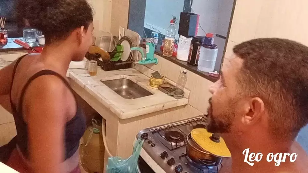 na cozinha onde comcou toda a putaria com myllena rios